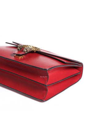 Gucci Red Web Dionysus Shoulder Flap Bag with Two-Toned Hardware-8
