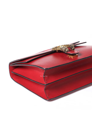 Gucci Red Web Dionysus Shoulder Flap Bag with Two-Toned Hardware-7