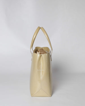 Louis Vuitton White Monogram Vernis Leather Wilshire MM Tote Bag-4