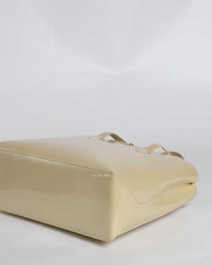 Louis Vuitton White Monogram Vernis Leather Wilshire MM Tote Bag-8