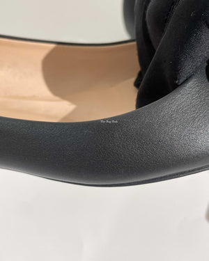 Gucci Black Calfskin Horsebit Ballet Flats Size 36.5