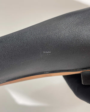 Gucci Black Calfskin Horsebit Ballet Flats Size 36.5