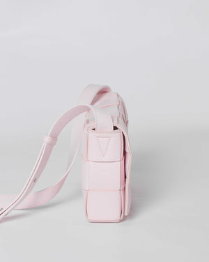 Bottega Veneta Light Pink Intrecciato Leather Medium Cassette Shoulder Bag
