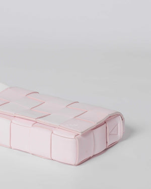 Bottega Veneta Light Pink Intrecciato Leather Medium Cassette Shoulder Bag