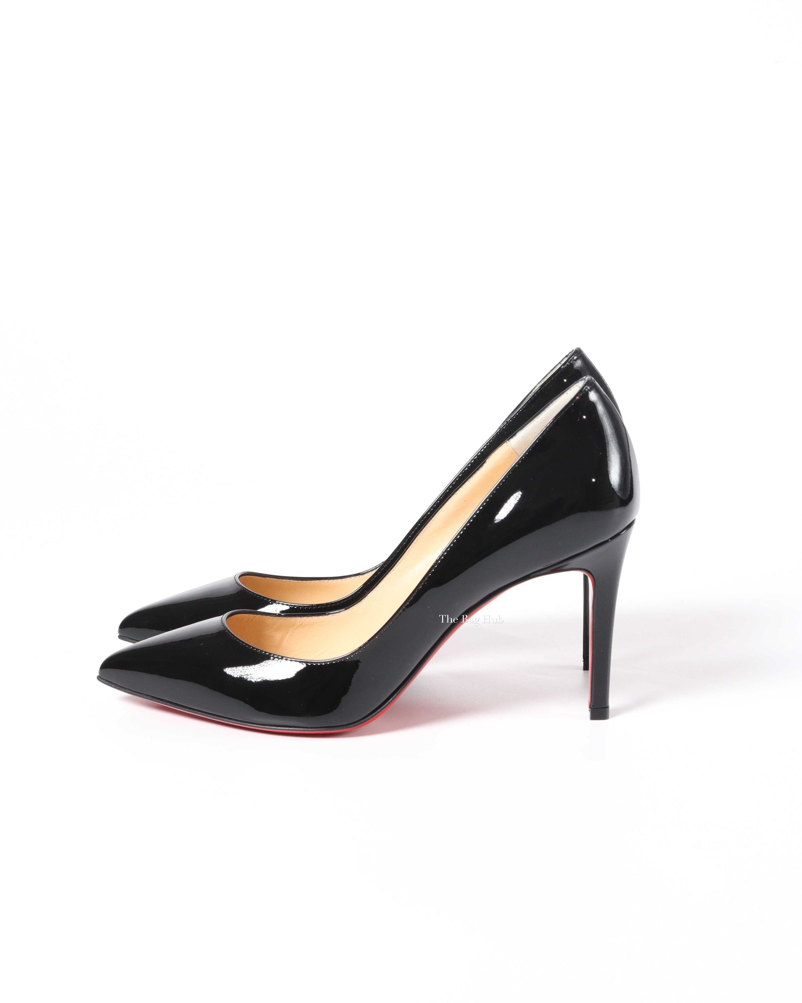 Christian Louboutin Black Patent Pigalle Pumps Size 36.5