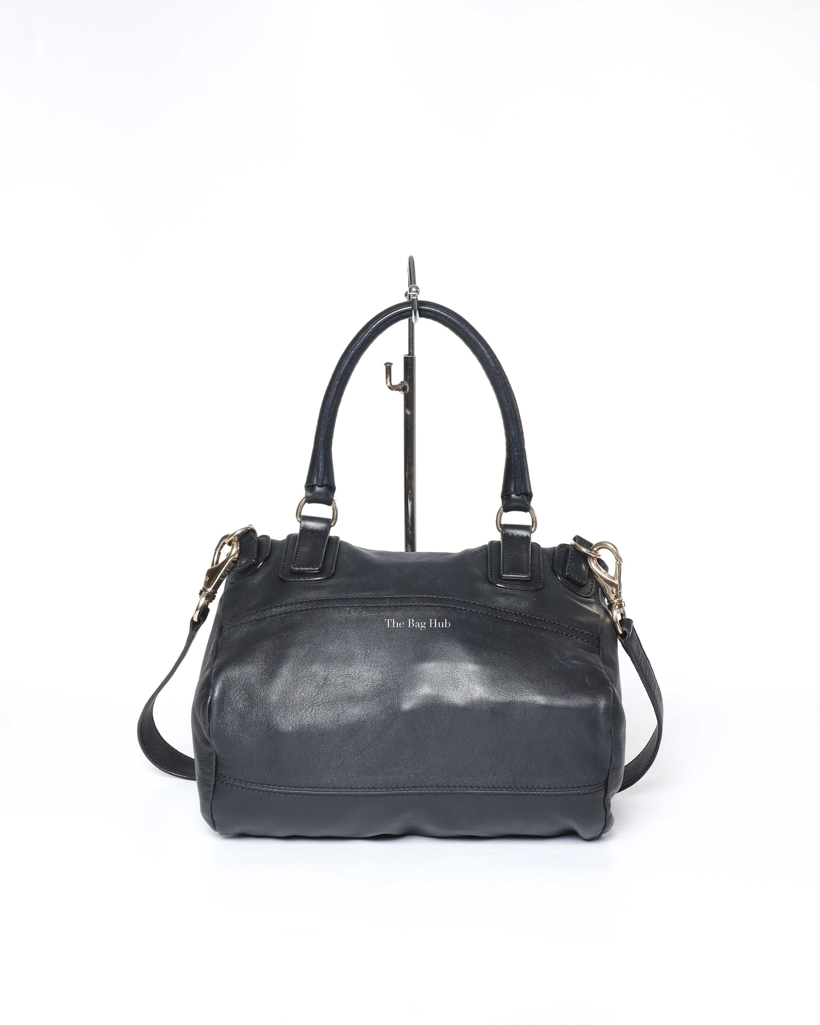 Givenchy Black Woven Medium Pandora GHW-3