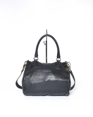Givenchy Black Woven Medium Pandora GHW-3