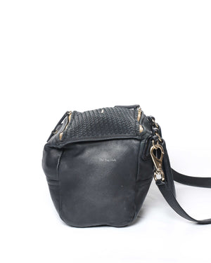 Givenchy Black Woven Medium Pandora GHW-4
