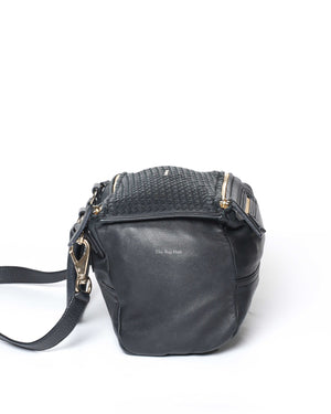 Givenchy Black Woven Medium Pandora GHW-5