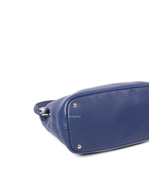 Prada Blue Rolled Vitello Daino Hobo Bag-7