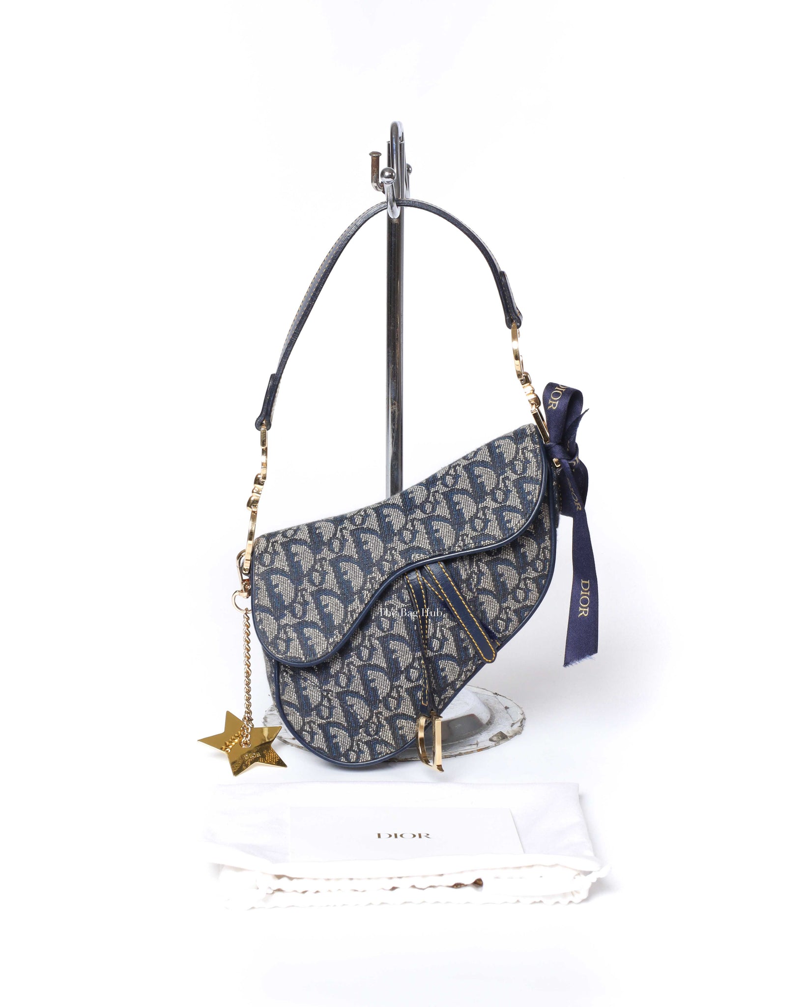 Christian Dior Diorissimo Saddle Key Pouch - Blue Keychains, Accessories -  CHR252804