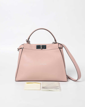 Fendi Soap Opale Leather Peekaboo Medium Bag-13