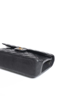 Chanel Black Quilted Caviar Leather Jumbo Classic Double Flap Bag