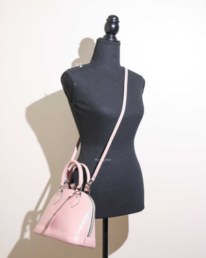 Louis Vuitton Sakura Pink Epi Alma BB Shoulder Handbag