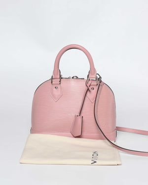 Louis Vuitton Sakura Pink Epi Alma BB Shoulder Handbag