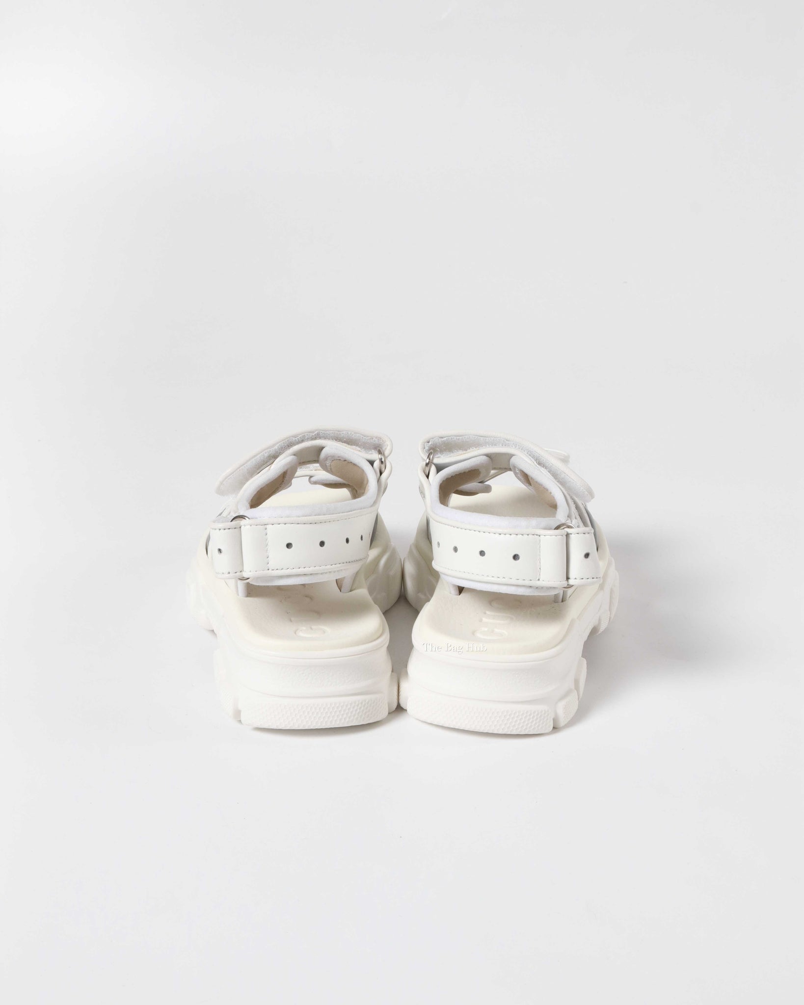 Gucci White Leather and Mesh Kids Sandals Size 28