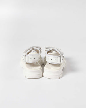 Gucci White Leather and Mesh Kids Sandals Size 28