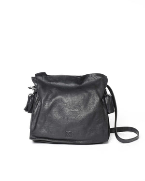 Loewe Black Grained Leather Flamenco Tassel Bag OS-2