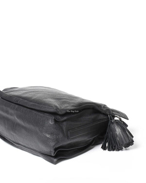 Loewe Black Grained Leather Flamenco Tassel Bag OS-8