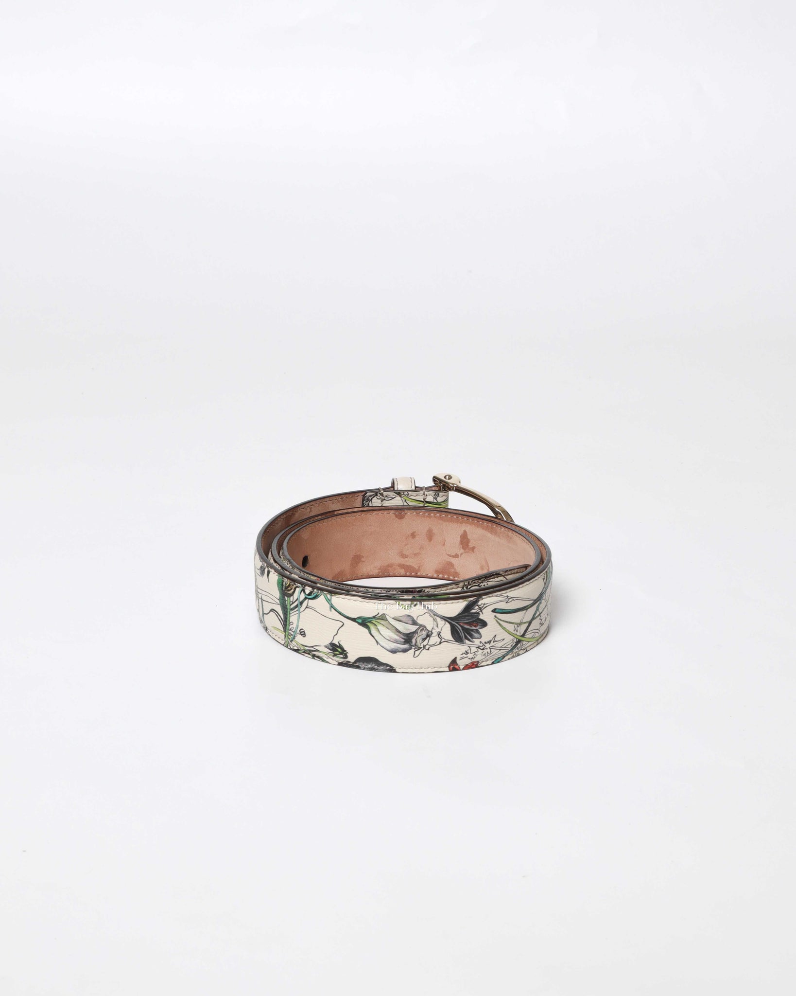 Gucci Floral Leather Belt Size 95/38