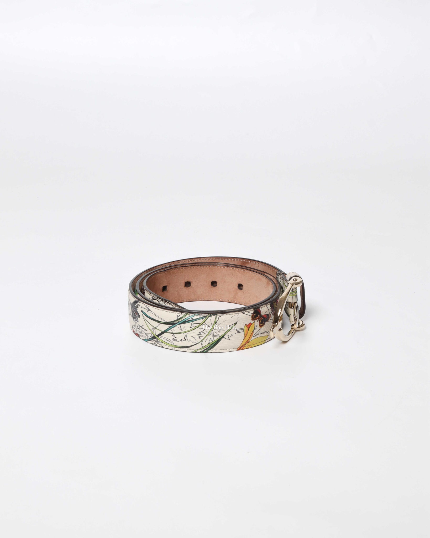 Gucci Floral Leather Belt Size 95/38