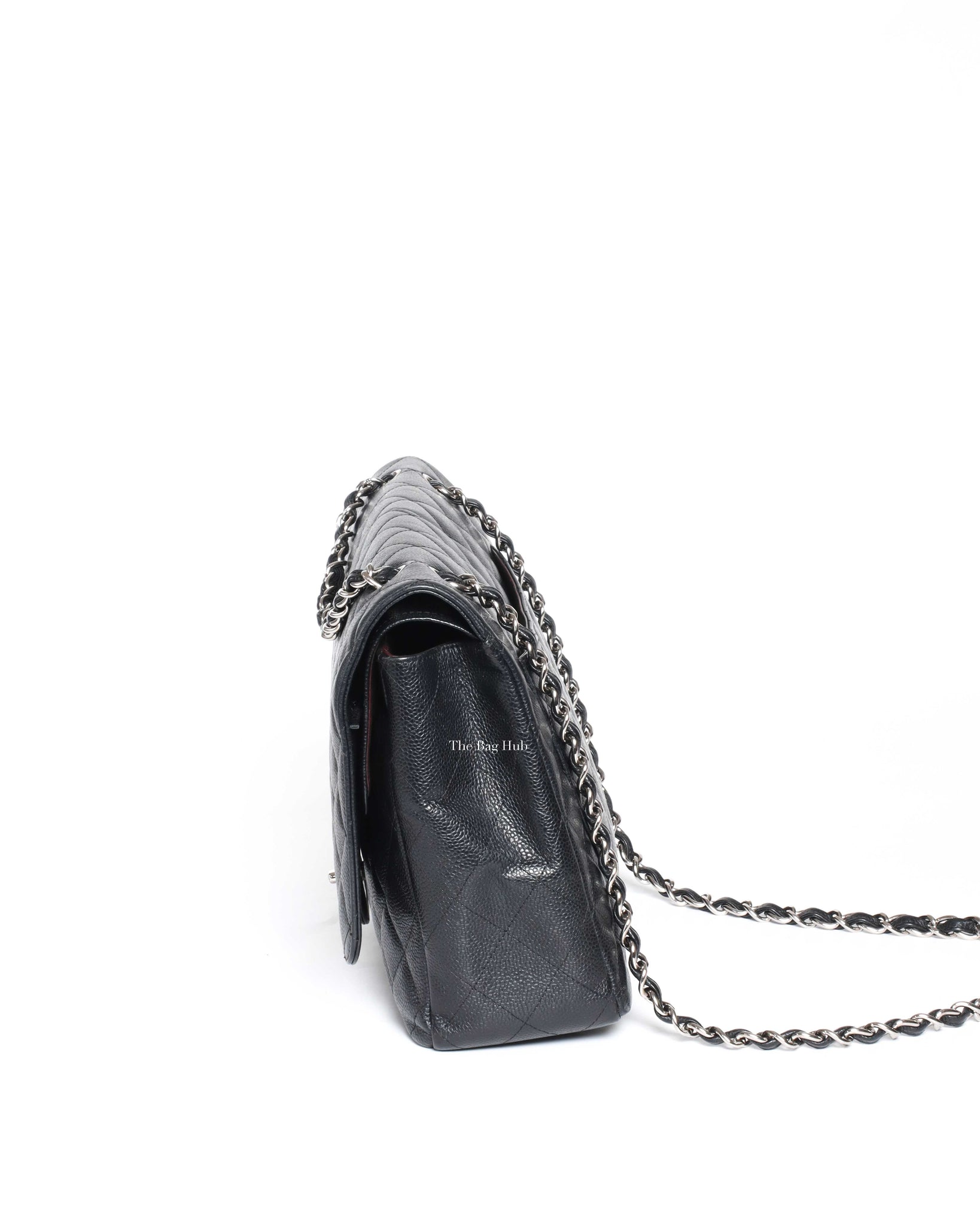 Chanel Black Caviar Maxi Double Flap Shoulder Bag, Designer Brand, Authentic  Chanel