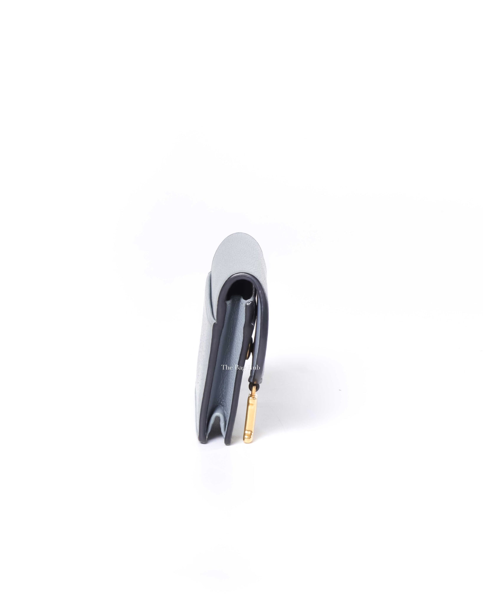 Dior Cloud Blue Saddle Flap Card Holder-4