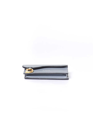 Dior Cloud Blue Saddle Flap Card Holder-6
