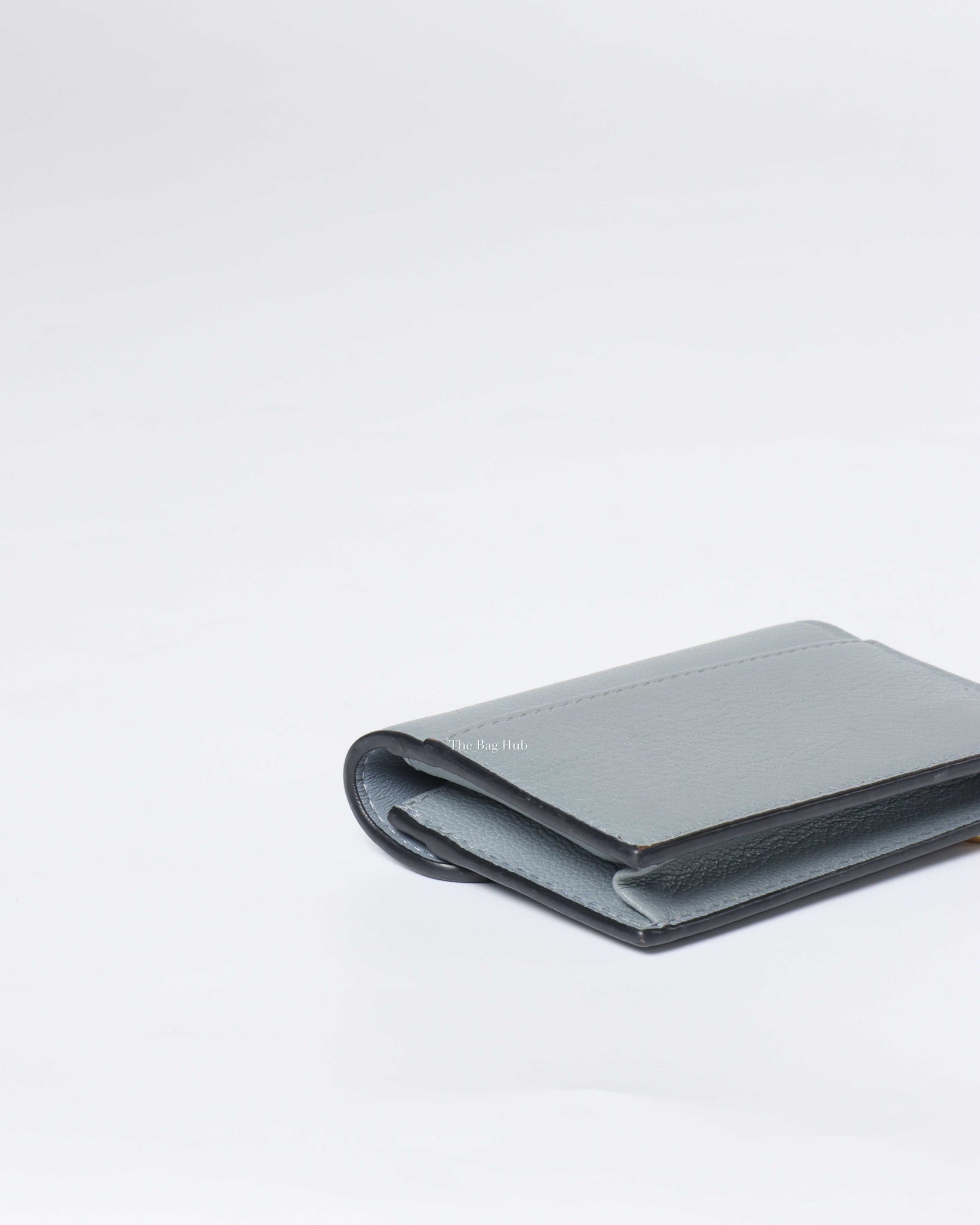 Dior Cloud Blue Saddle Flap Card Holder-9