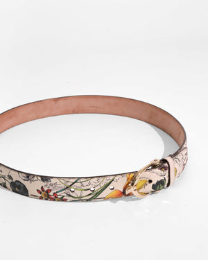 Gucci Floral Leather Belt Size 95/38