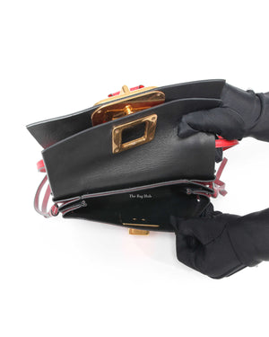 Valentino Red V Ring Crossbody Bag