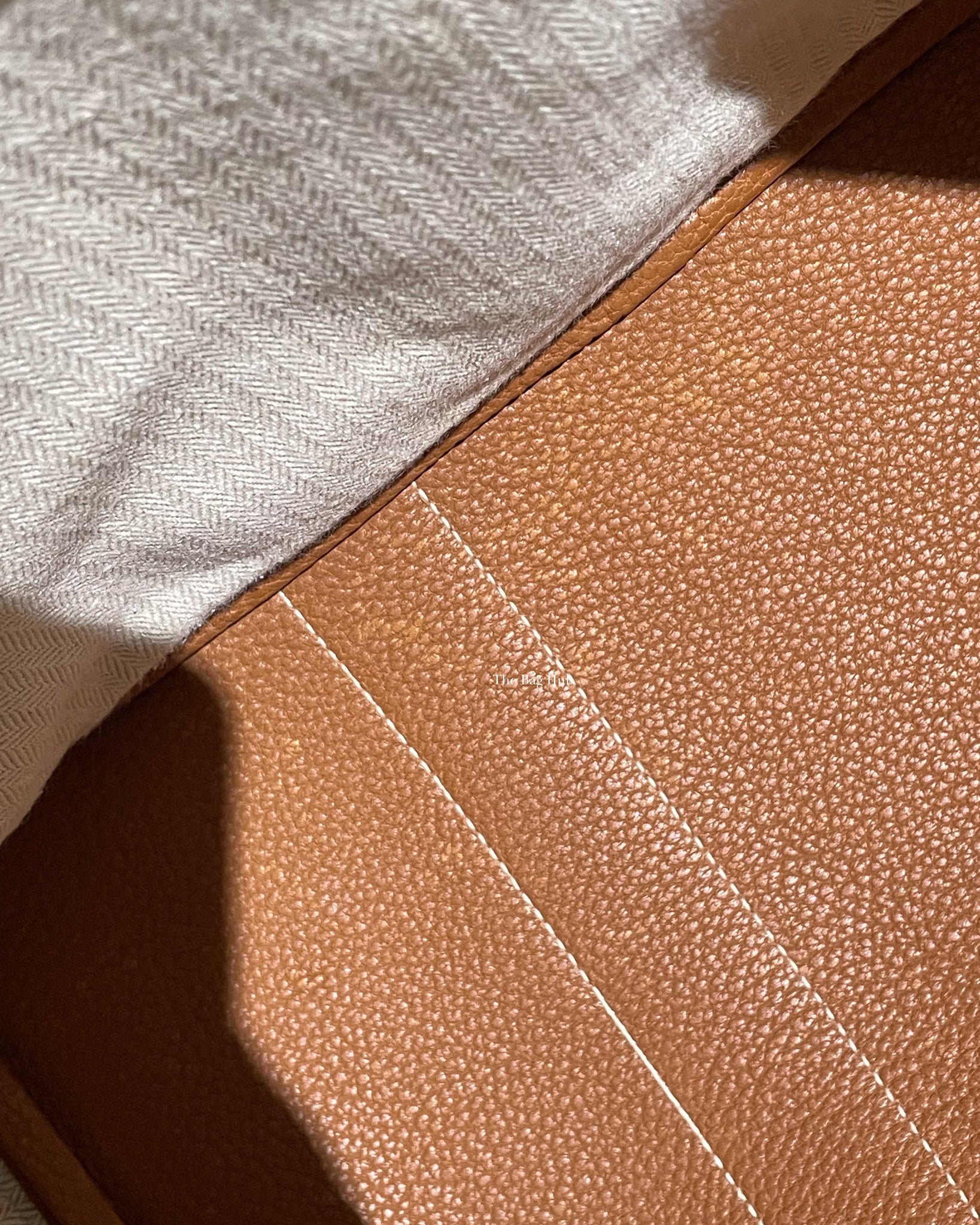 Hermes Fauve Leather Garden Party 36