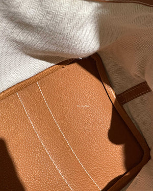 Hermes Fauve Leather Garden Party 36