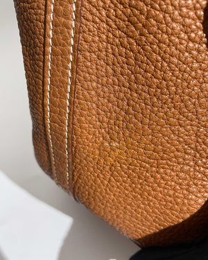 Hermes Fauve Leather Garden Party 36