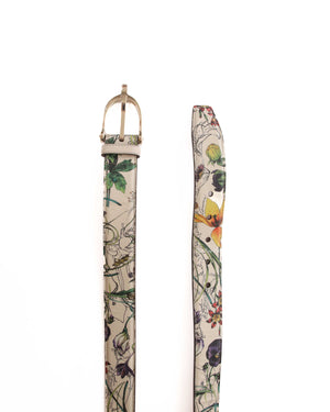 Gucci Floral Leather Belt Size 95/38