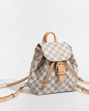 LOUIS VUITTON Damier Azur Sperone BB Backpack 1244726