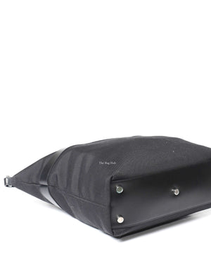 Saint Laurent Black Canvas & Leather Tote Bag-7