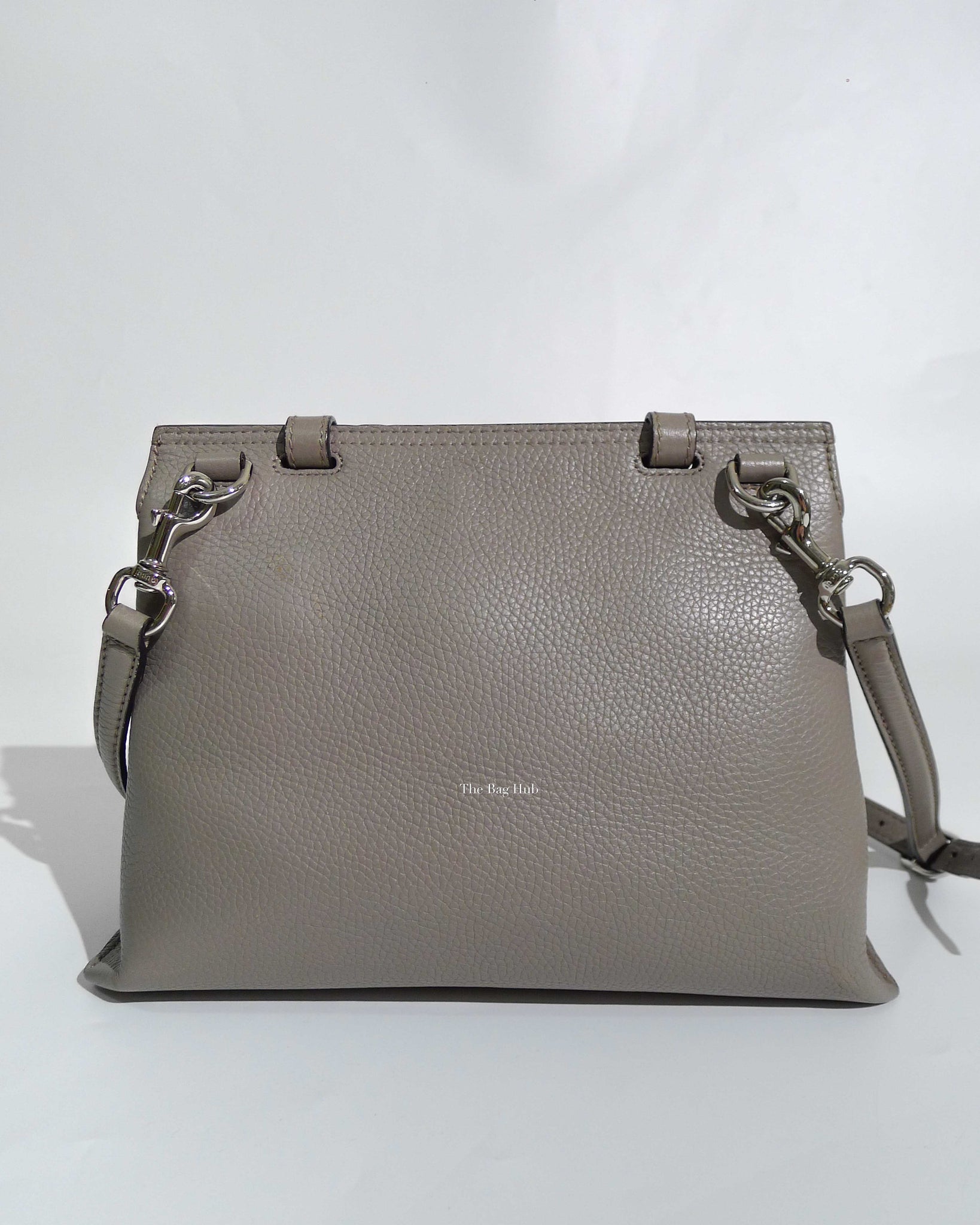 Gucci Gray Leather Bamboo Daily Top Handle Small Bag