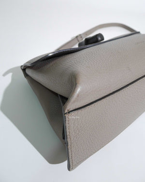 Gucci Gray Leather Bamboo Daily Top Handle Small Bag