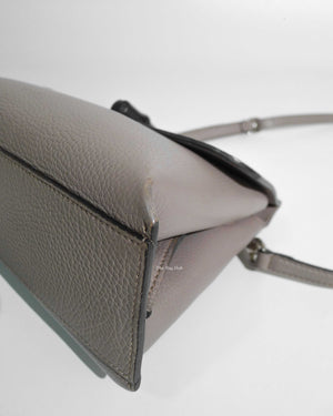 Gucci Gray Leather Bamboo Daily Top Handle Small Bag