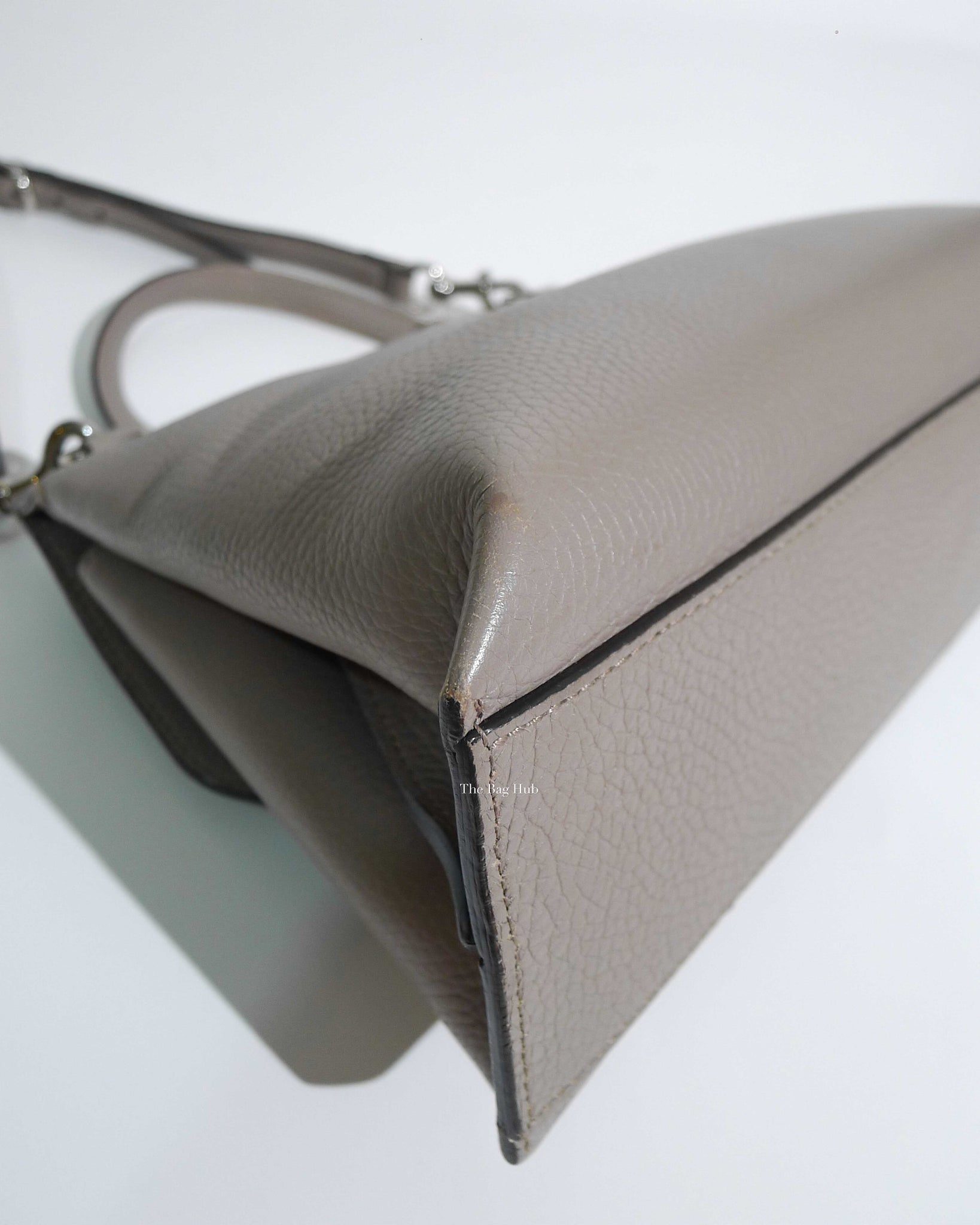 Gucci Gray Leather Bamboo Daily Top Handle Small Bag