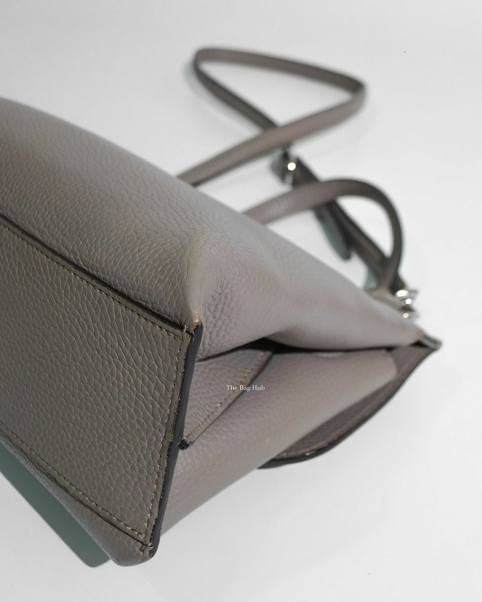 Gucci Gray Leather Bamboo Daily Top Handle Small Bag