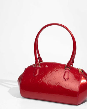 Louis Vuitton Red Monogram Vernis Sherwood PM Shoulder Bag