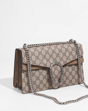 Gucci Beige GG Supreme Small Dionysus Shoulder Bag-1
