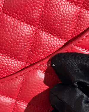 Chanel Red Mini Rectangle Flap SHW-19