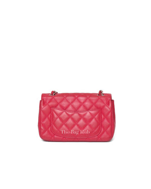 Chanel Red Mini Rectangle Flap SHW-3