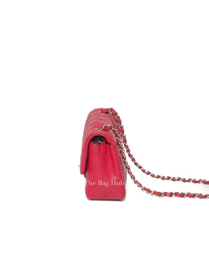 Chanel Red Mini Rectangle Flap SHW-5