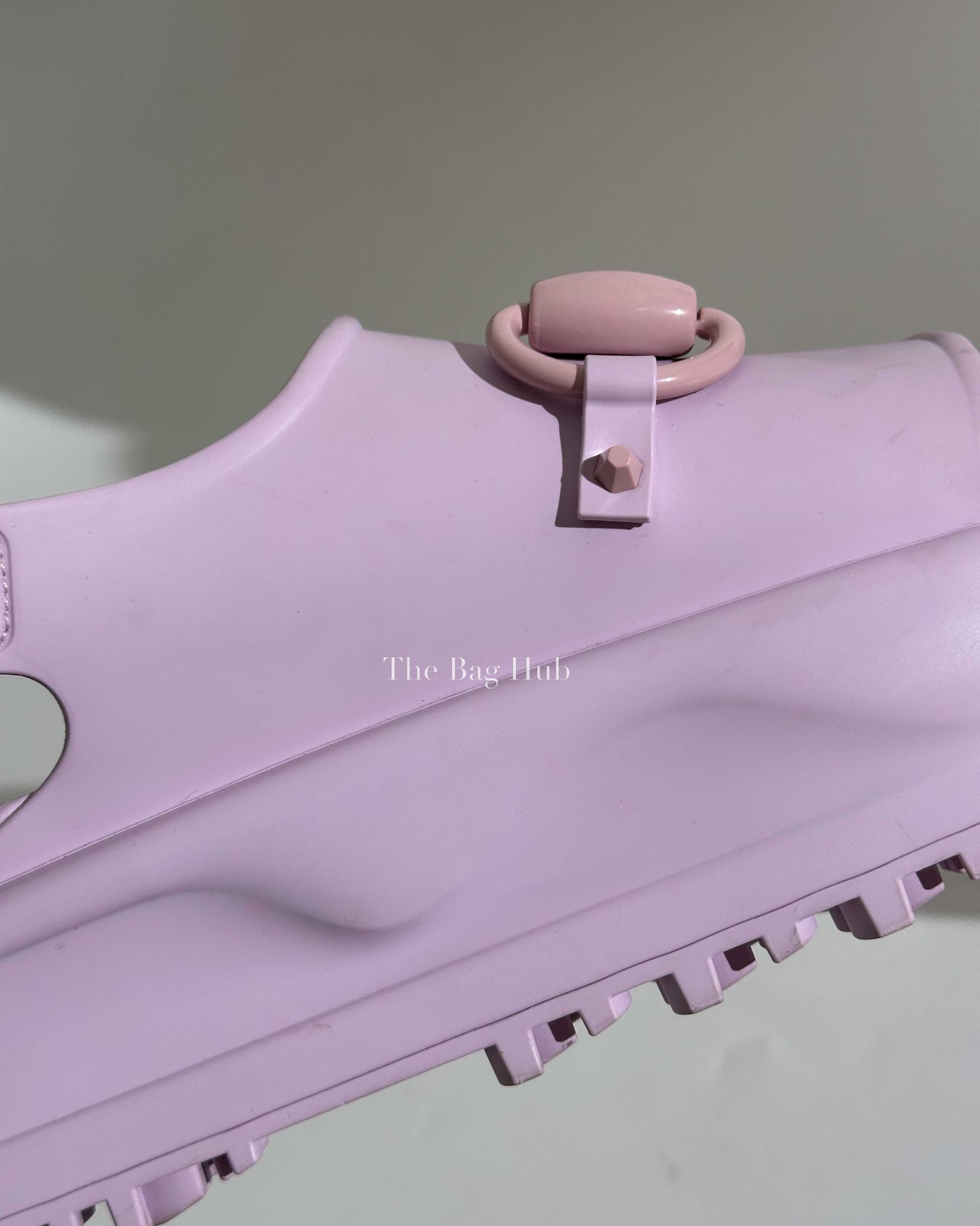 Gucci Lilac Horsebit Platform Rubber Sandals Size 40