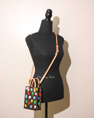 Louis Vuitton Monogram Yayoi Kusama Petite Sac Plat Crossbody Bag