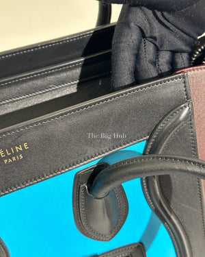 Celine Tri Color Leather Micro Luggage Tote Bag